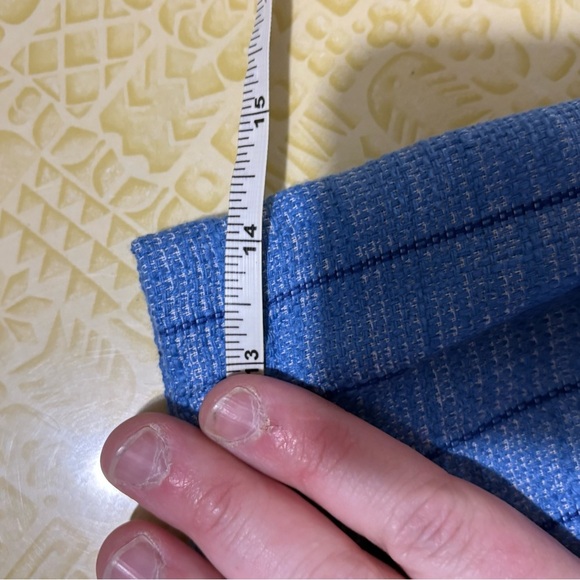 Vintage Georgia Bullock Blue Plaid Skirt Suit Set - Picture 15 of 16